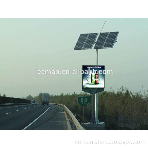 Leeman P6 outdoor SMD led display with solar power panel